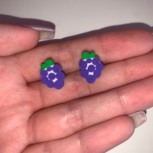 Grape DIY earrings